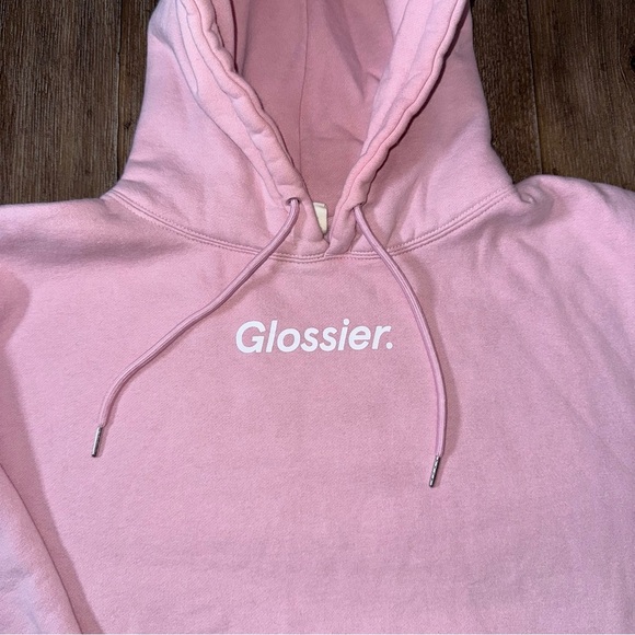 Glossier Pink Hoodie Large - Picture 4 of 10